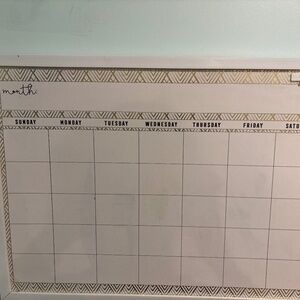Whiteboard calendar